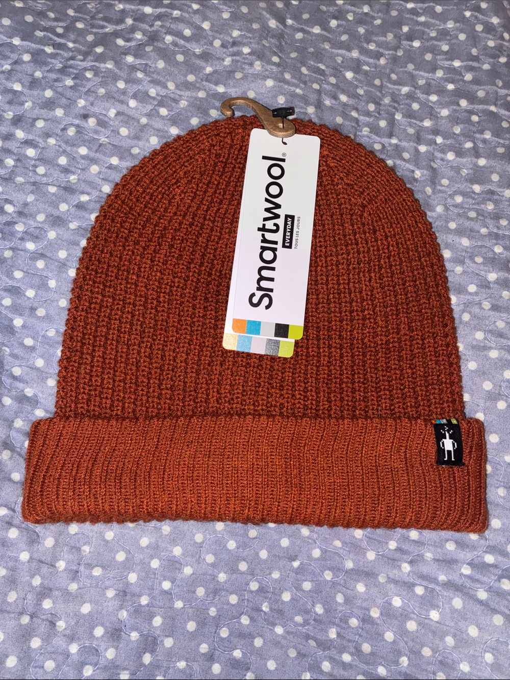Smartwool Burn Orange Creek Run Beanie Hat - BNWT